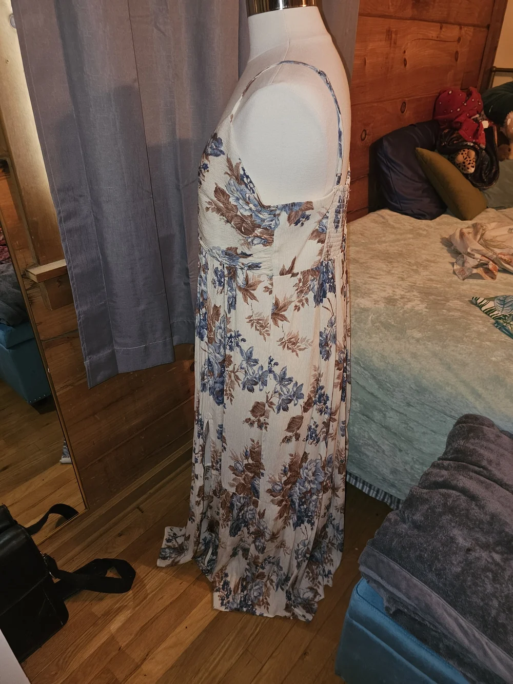 Abercrombie & Fitch Cream Floral Maxi Dress